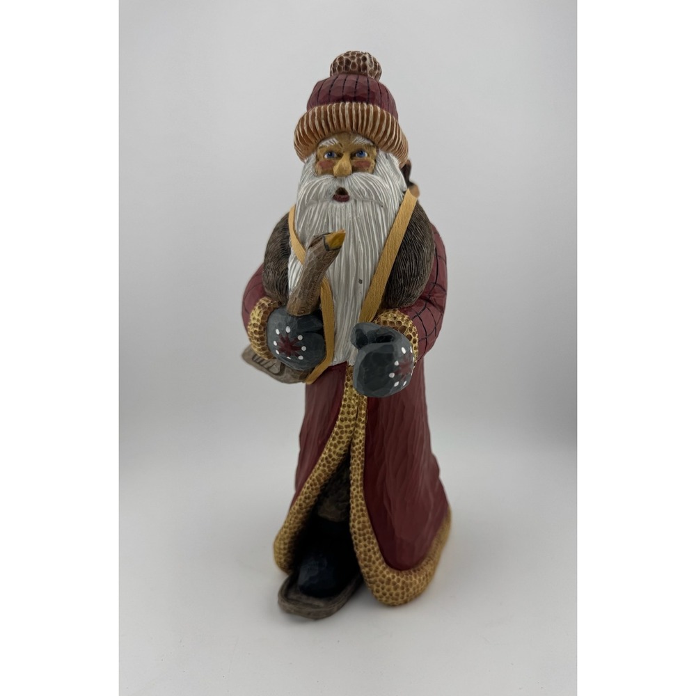 Hadley Collection Santa Figurine‎ Christmas Decor Folk Art Sculpture